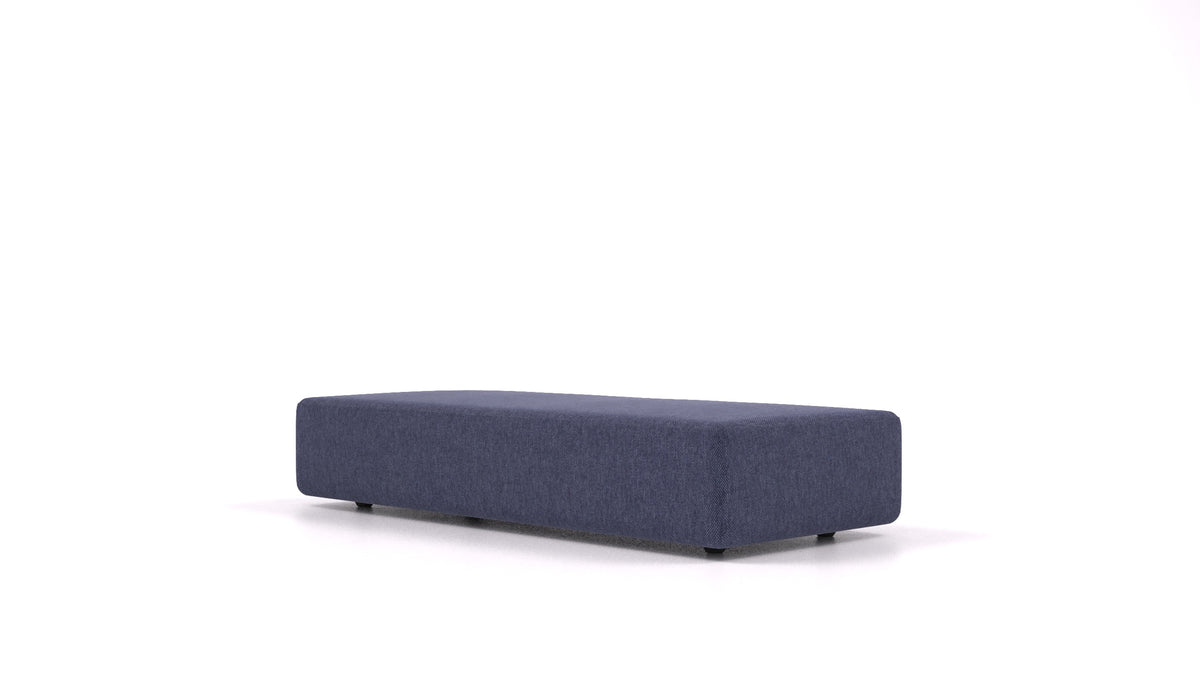 Matacao3 SL, element modularne sedežne FEYDOM v tkanini Velare ET-80 Noble Blue, pogled od spredaj