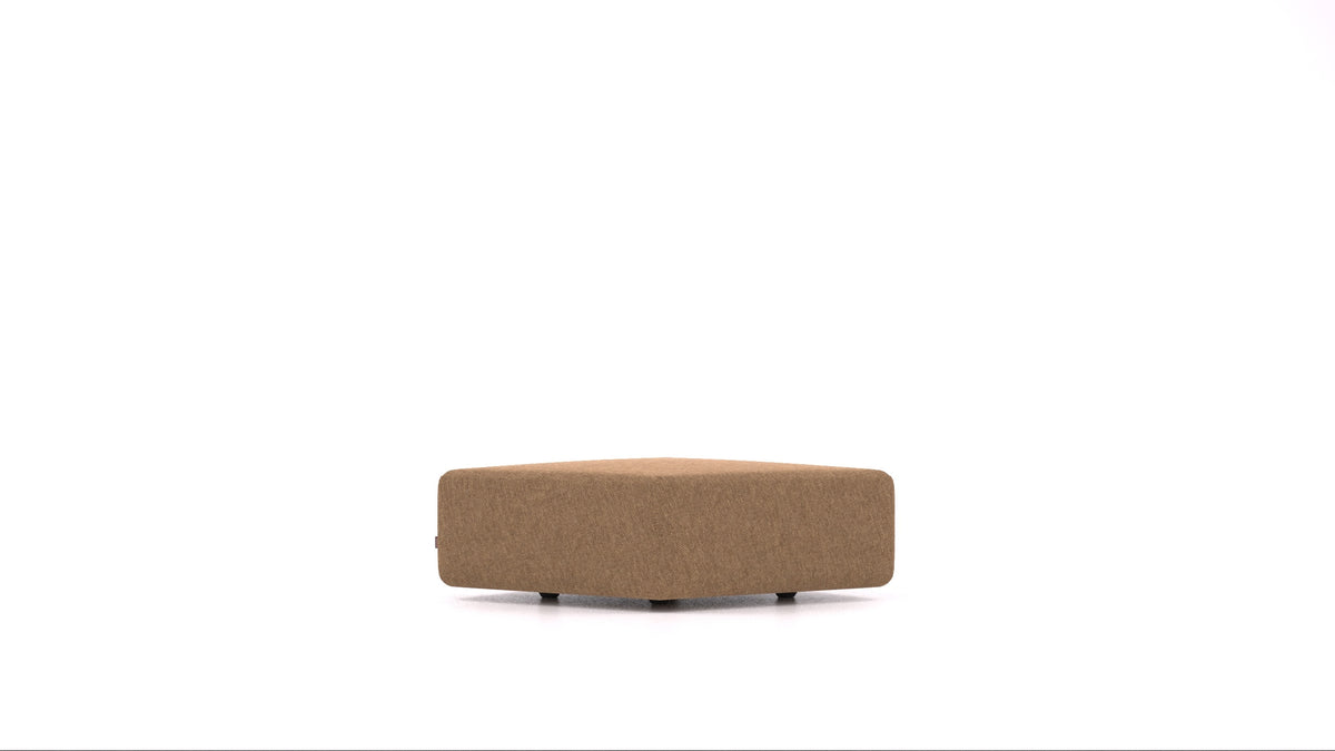 Matacao3 SM, element modularne sedežne FEYDOM v tkanini Velare ET-24 Cappuccino, pogled od spredaj