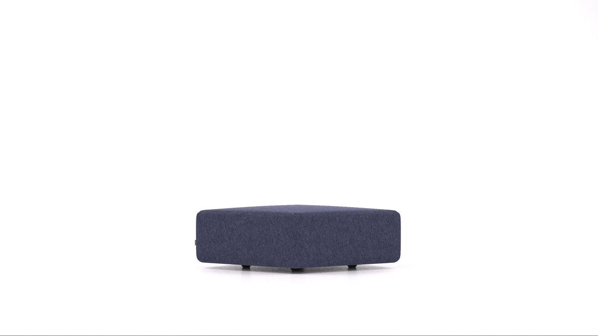 Matacao3 SM, element modularne sedežne FEYDOM v tkanini Velare ET-80 Noble Blue, pogled od spredaj