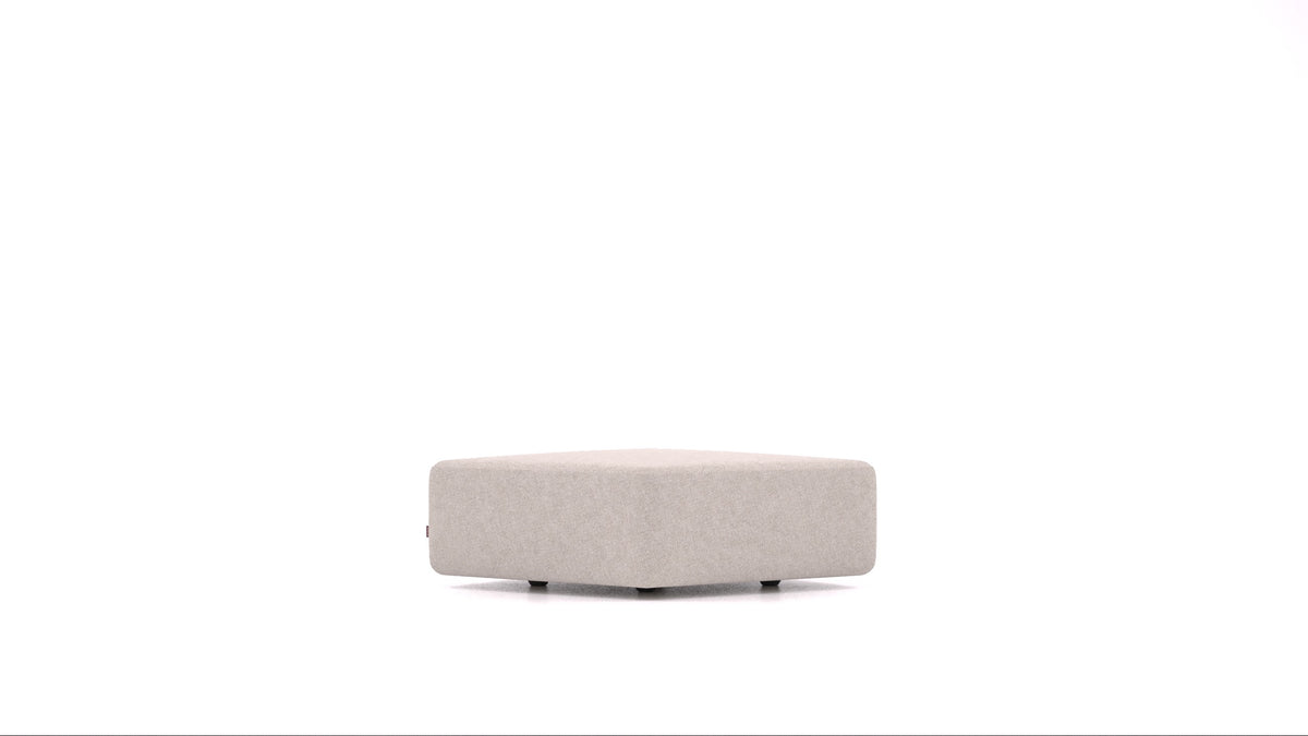Matacao3 SM, element modularne sedežne FEYDOM v tkanini Icon IC-02 Natur, pogled od spredaj