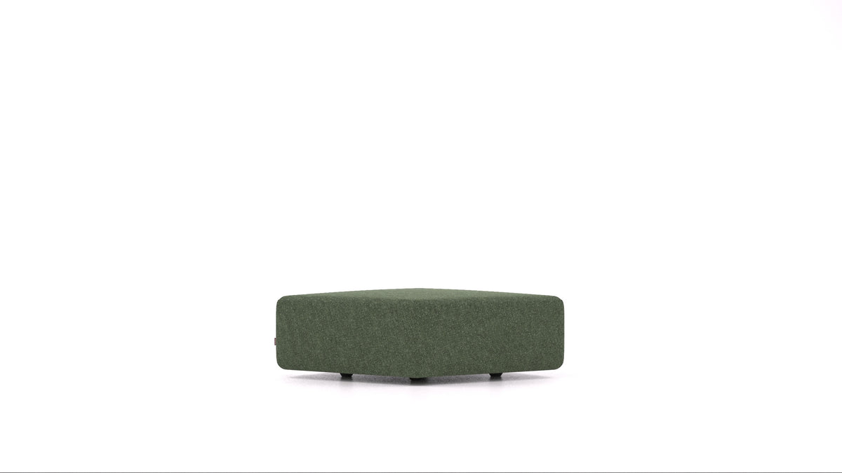 Matacao3 SM, element modularne sedežne FEYDOM v tkanini Icon IC-39 Forest, pogled od spredaj