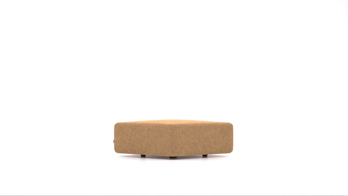 Matacao3 SM, element modularne sedežne FEYDOM v tkanini Icon IC-45 Antic Gold, pogled od spredaj
