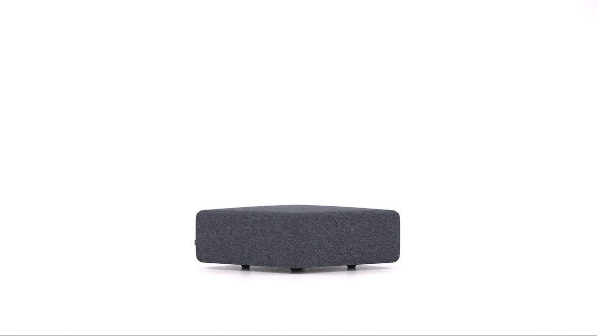 Matacao3 SM, element modularne sedežne FEYDOM v tkanini Icon IC-79 Deep Blue, pogled od spredaj