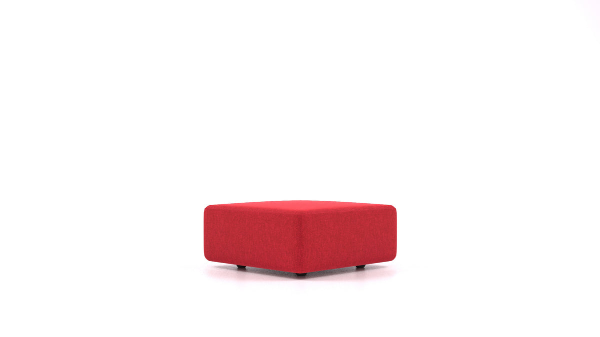 Matacao3 ST, element modularne sedežne FEYDOM v tkanini Velare ET-11 Red, pogled od spredaj
