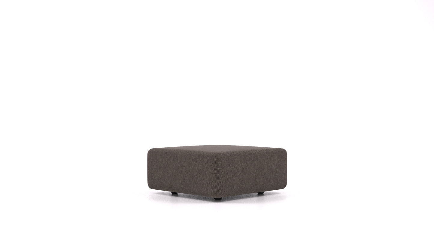 Matacao3 ST, element modularne sedežne FEYDOM v tkanini Velare ET-12 Dark Grey, pogled od spredaj