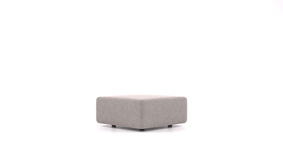 Matacao3 ST, element modularne sedežne FEYDOM v tkanini Phoenix FE-84 Middle Grey, pogled od spredaj