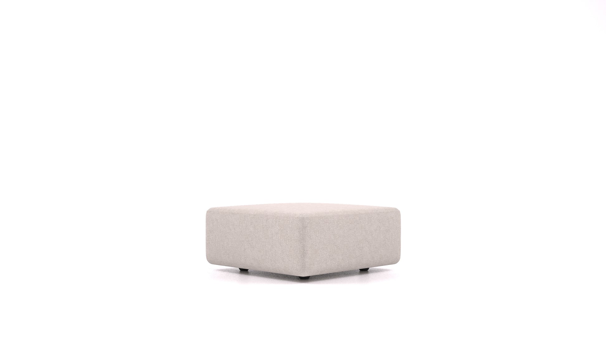 Matacao3 ST, element modularne sedežne FEYDOM v tkanini Icon IC-02 Natur, pogled od spredaj