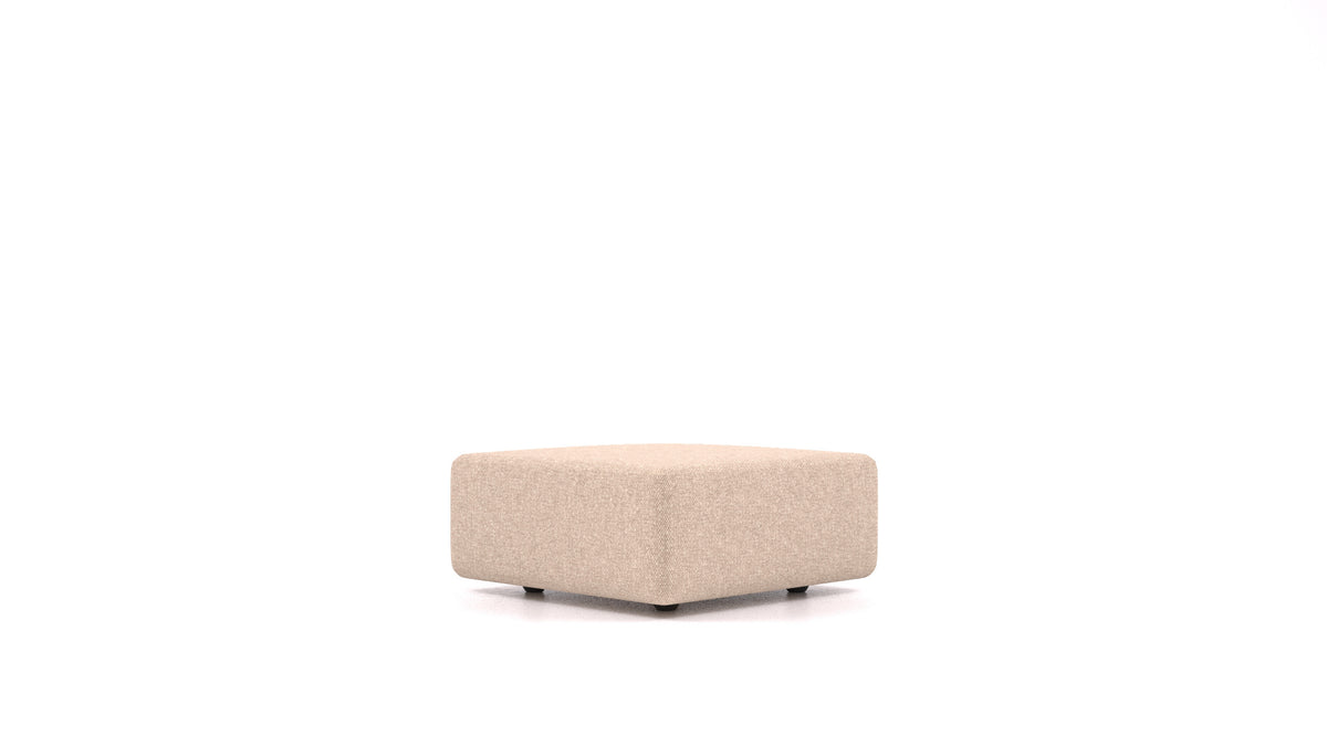 Matacao3 ST, element modularne sedežne FEYDOM v tkanini Icon IC-06 Cappuccino, pogled od spredaj