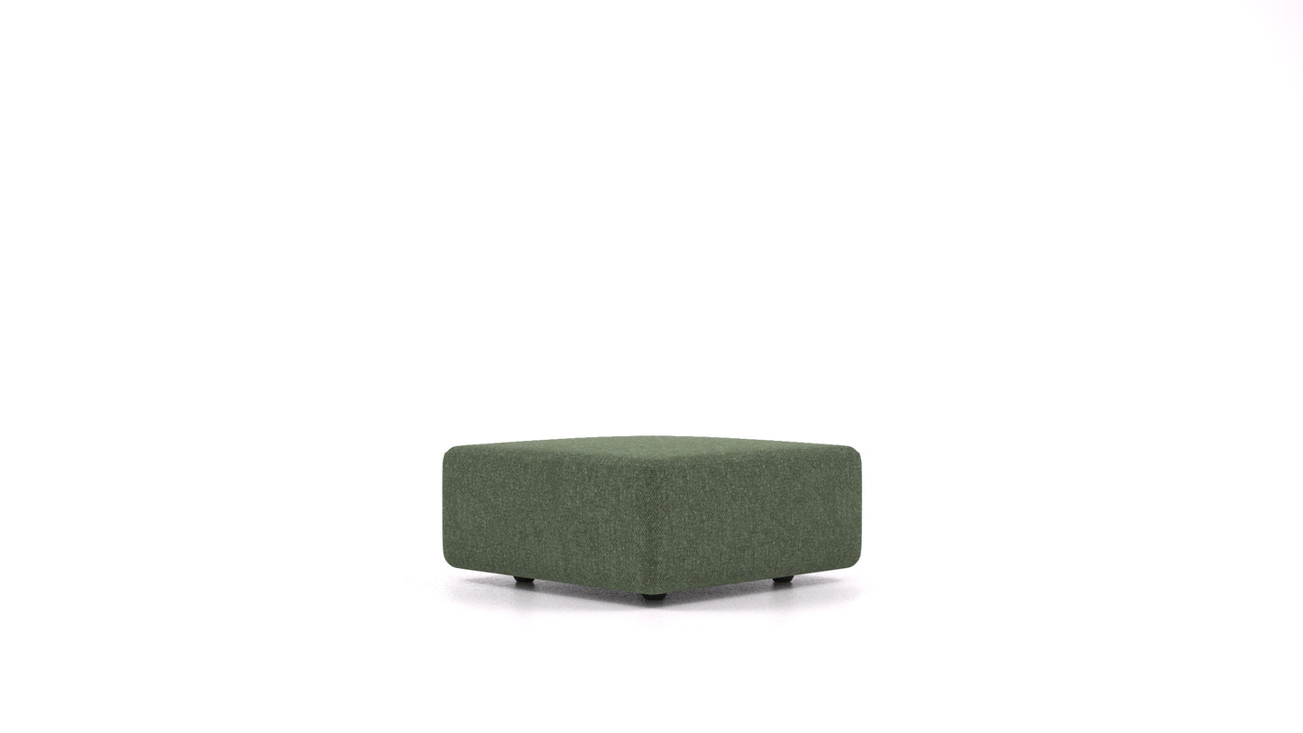 Matacao3 ST, element modularne sedežne FEYDOM v tkanini Icon IC-39 Forest, pogled od spredaj