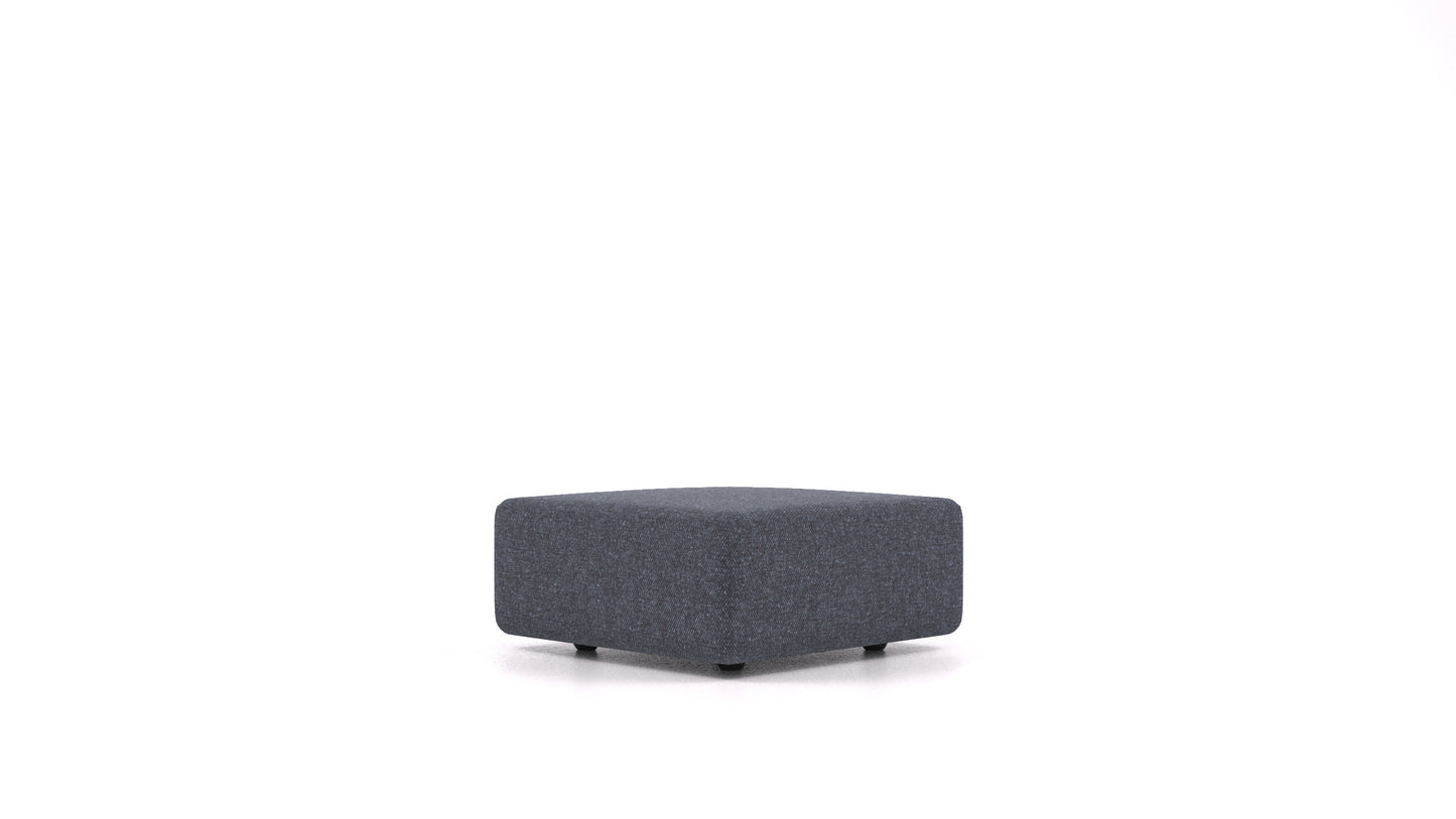 Matacao3 ST, element modularne sedežne FEYDOM v tkanini Icon IC-79 Deep Blue, pogled od spredaj