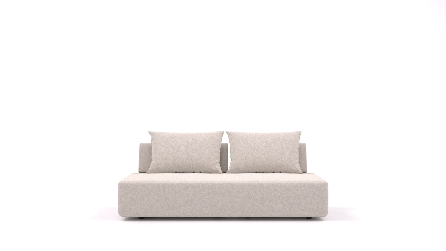 Matacao3 Trosed, modularna sedežna garnitura FEYDOM v tkanini Icon IC-02 Natur, pogled od spredaj