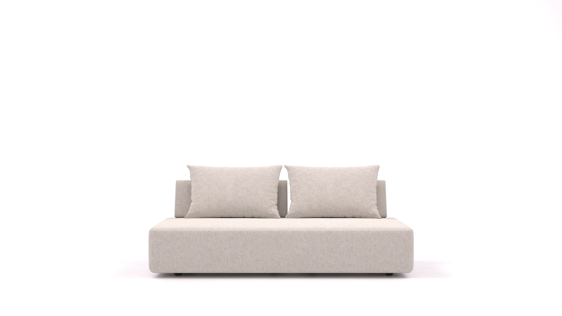 Matacao3 Trosed, modularna sedežna garnitura FEYDOM v tkanini Icon IC-02 Natur, pogled od spredaj
