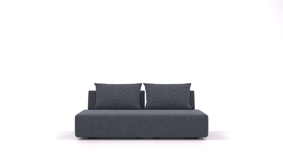 Matacao3 Trosed, modularna sedežna garnitura FEYDOM v tkanini Icon IC-79 Deep Blue, pogled od spredaj