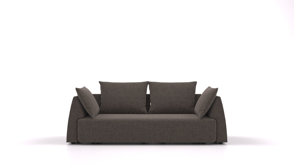 Matacao3 Trosed+, modularna sedežna garnitura FEYDOM v tkanini Velare ET-12 Dark Grey, pogled od spredaj