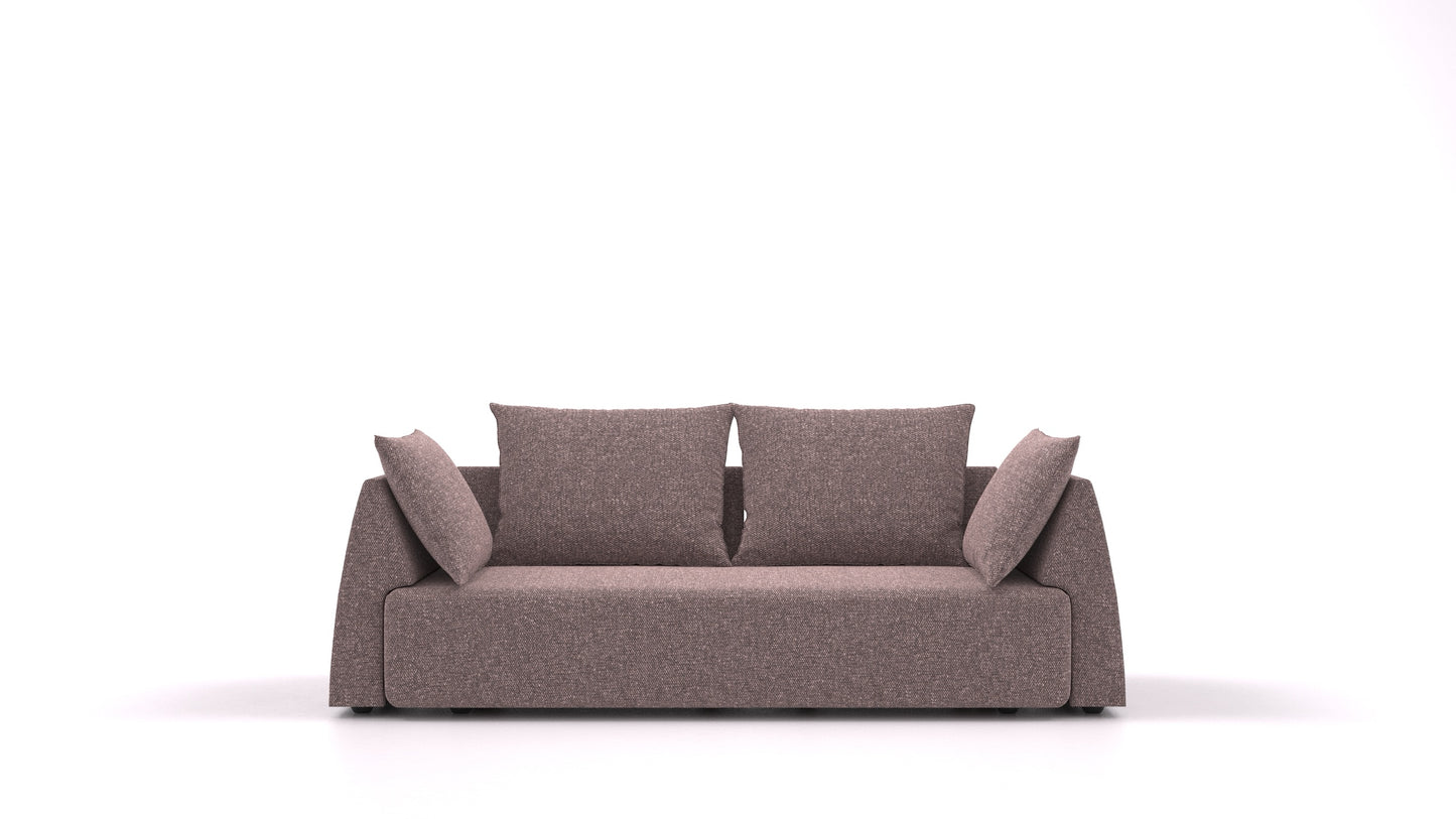 Matacao3 Trosed+, modularna sedežna garnitura FEYDOM v tkanini Icon IC-69 Marmo, pogled od spredaj