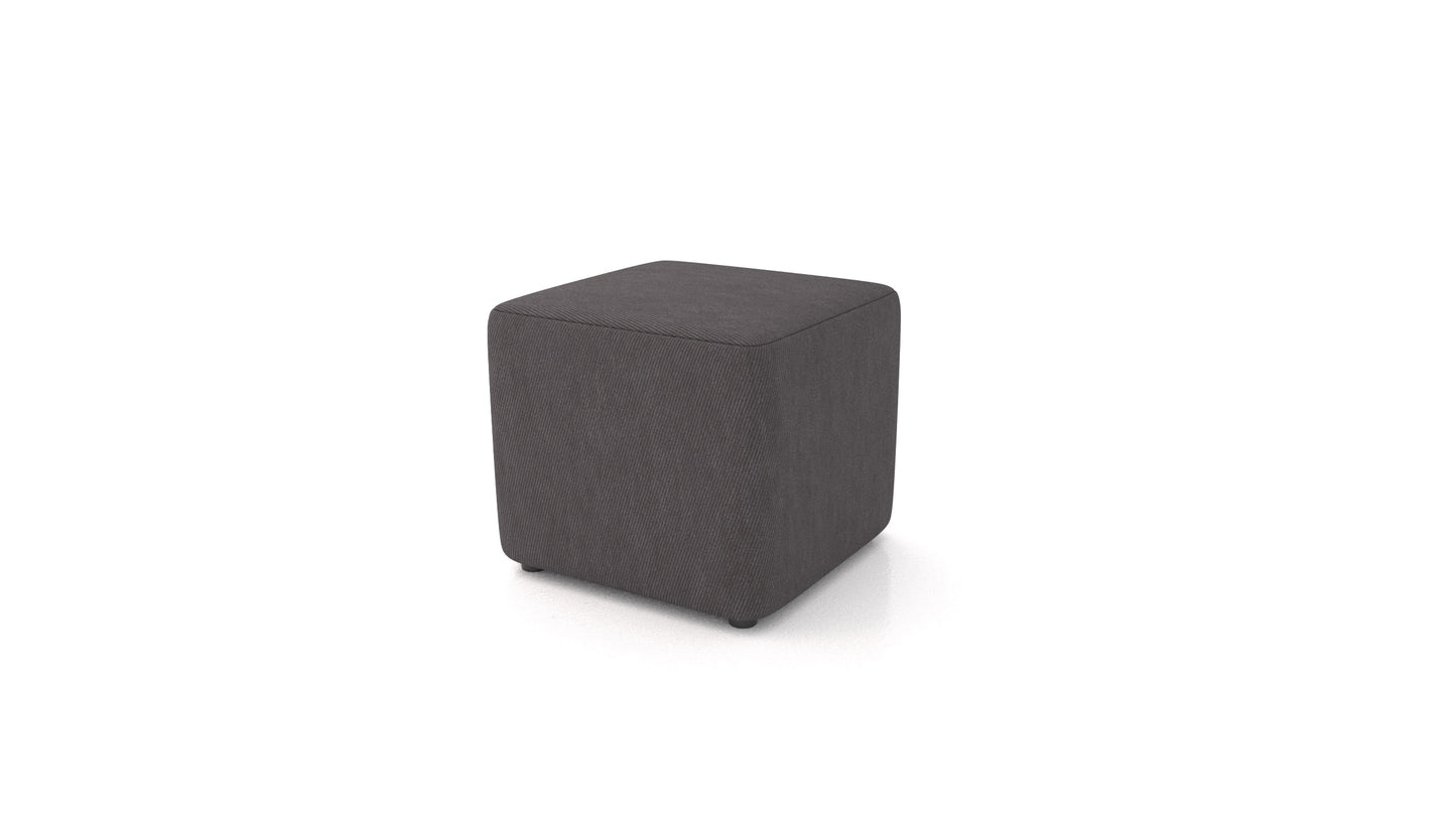Tabure TA-1, tabure FEYDOM v tkanini Mollia FF-12 Dark Grey, pogled od spredaj