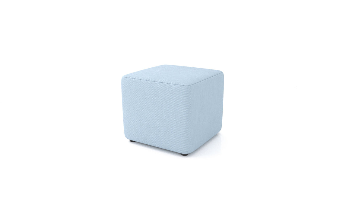 Tabure TA-1, tabure FEYDOM v tkanini Mollia FF-19 Pastel Blue, pogled od spredaj