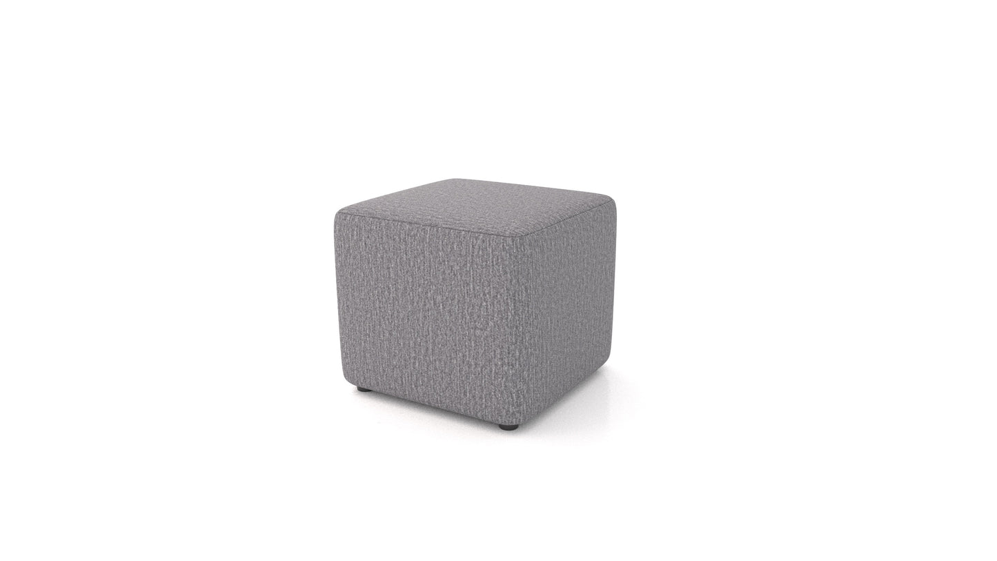 Tabure TA-1, tabure FEYDOM v tkanini Heim HM-95 Medium Grey, pogled od spredaj