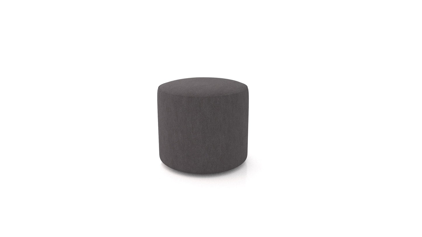Tabure TA-2, tabure FEYDOM v tkanini Mollia FF-12 Dark Grey, pogled od spredaj