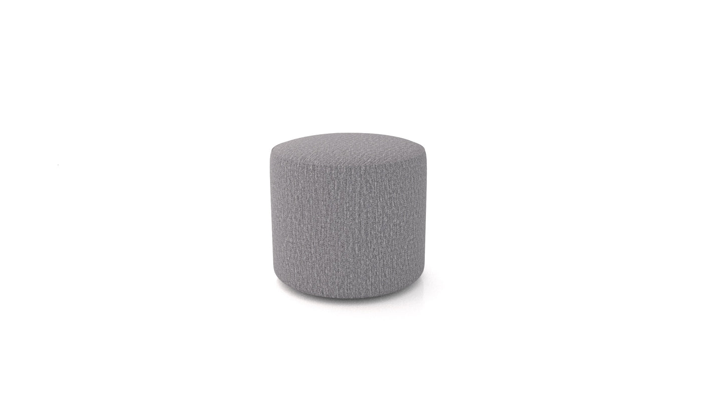 Tabure TA-2, tabure FEYDOM v tkanini Heim HM-95 Medium Grey, pogled od spredaj