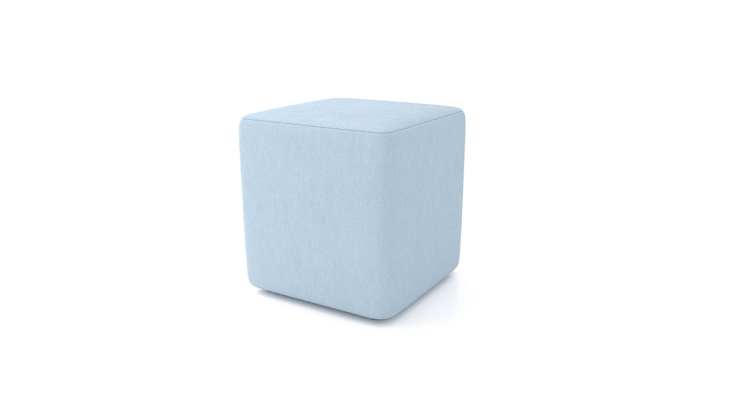 Tabure TA-3, tabure FEYDOM v tkanini Mollia FF-19 Pastel Blue, pogled od spredaj