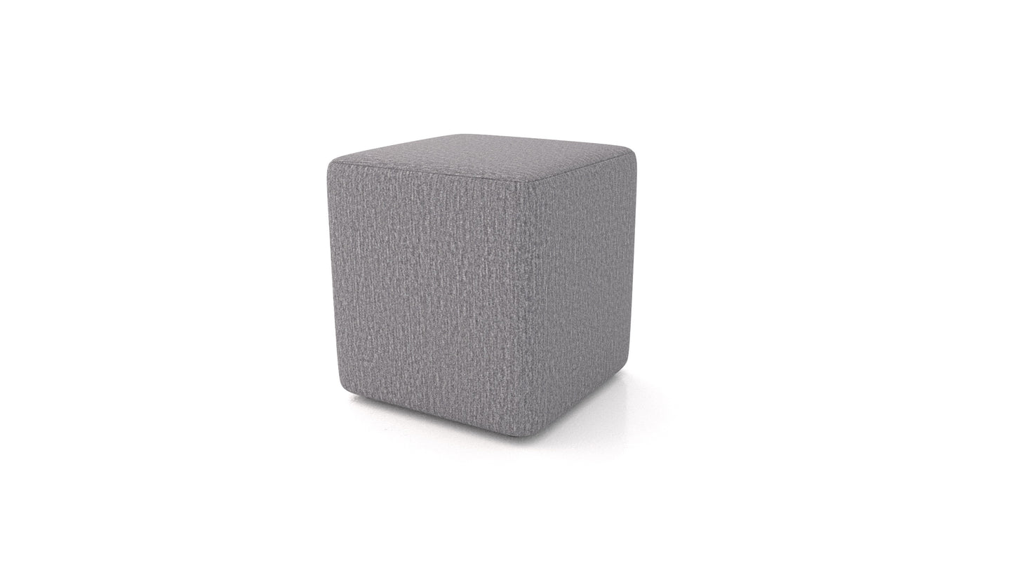 Tabure TA-3, tabure FEYDOM v tkanini Heim HM-95 Medium Grey, pogled od spredaj