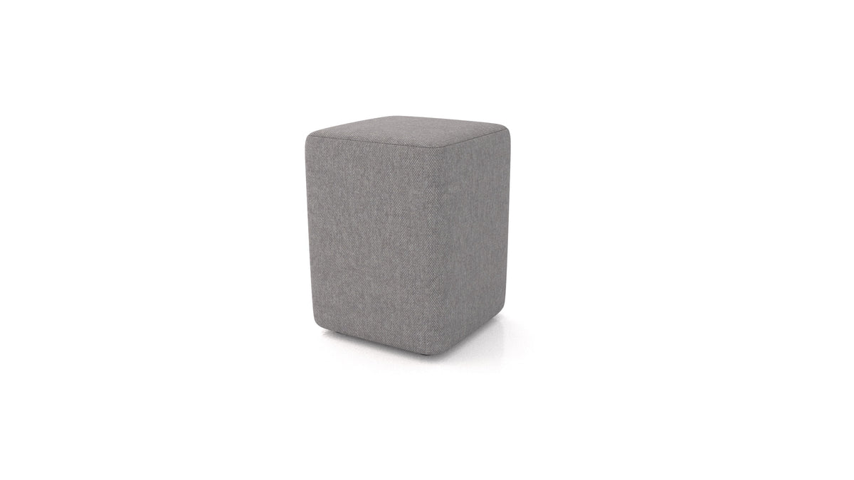 Tabure TA-4, tabure FEYDOM v tkanini Velare ET-14 Middle Grey, pogled od spredaj