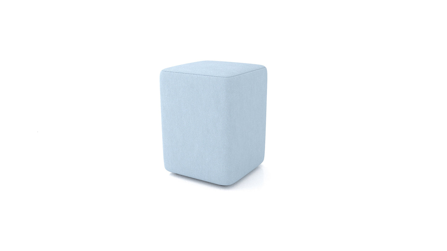 Tabure TA-4, tabure FEYDOM v tkanini Mollia FF-19 Pastel Blue, pogled od spredaj