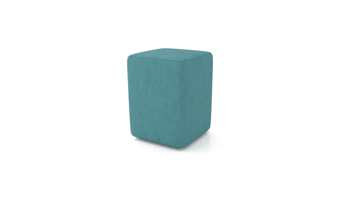 Tabure TA-4, tabure FEYDOM v tkanini Mollia FF-20 Turquoise, pogled od spredaj