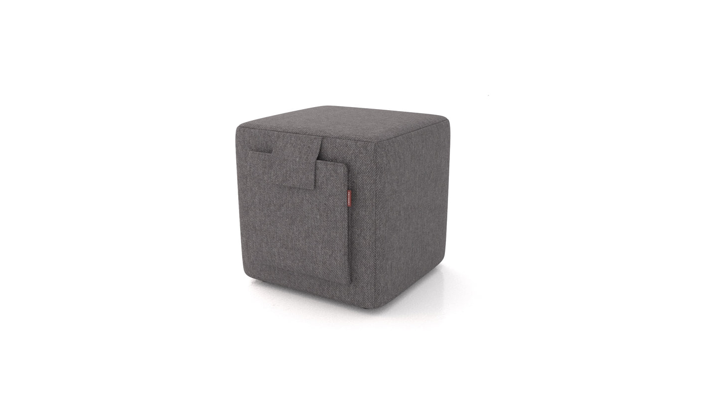 Tabure Tuck, tabure FEYDOM v tkanini Velare ET-12 Dark Grey, pogled od spredaj
