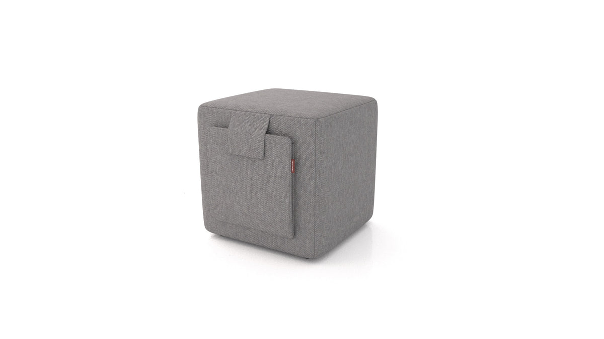 Tabure Tuck, tabure FEYDOM v tkanini Velare ET-14 Middle Grey, pogled od spredaj
