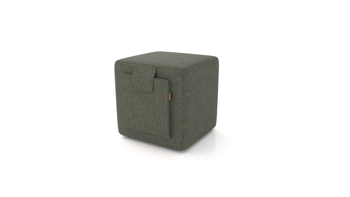 Tabure Tuck, tabure FEYDOM v tkanini Velare ET-38 Pine, pogled od spredaj