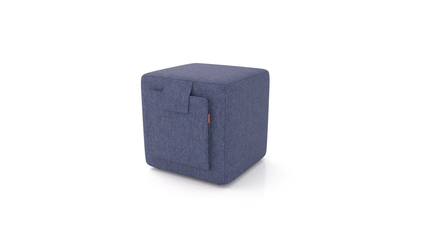 Tabure Tuck, tabure FEYDOM v tkanini Velare ET-80 Noble Blue, pogled od spredaj