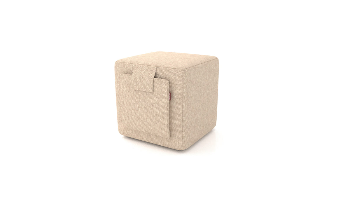 Tabure Tuck, tabure FEYDOM v tkanini Velare ET-99 Latte, pogled od spredaj