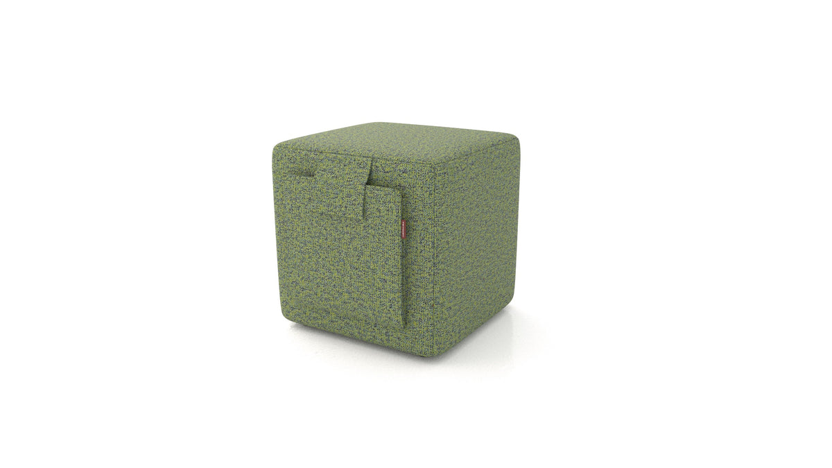 Tabure Tuck, tabure FEYDOM v tkanini Hygge HG-34 Olive Green, pogled od spredaj