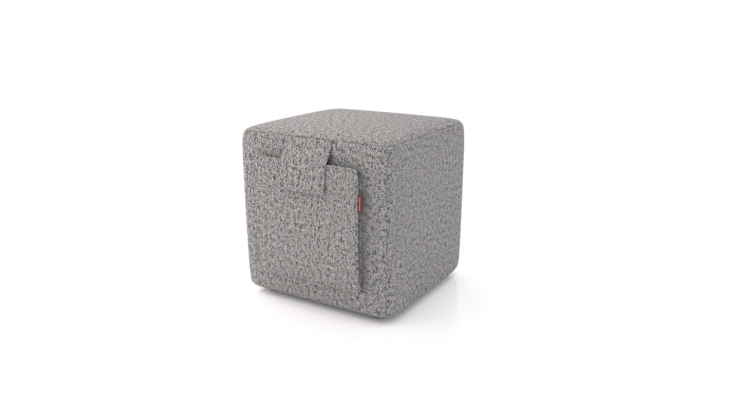 Tabure Tuck, tabure FEYDOM v tkanini Hygge HG-92 Medium Grey, pogled od spredaj