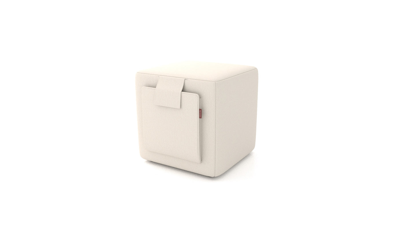 Tabure Tuck, tabure FEYDOM v tkanini Heim HM-03 White, pogled od spredaj