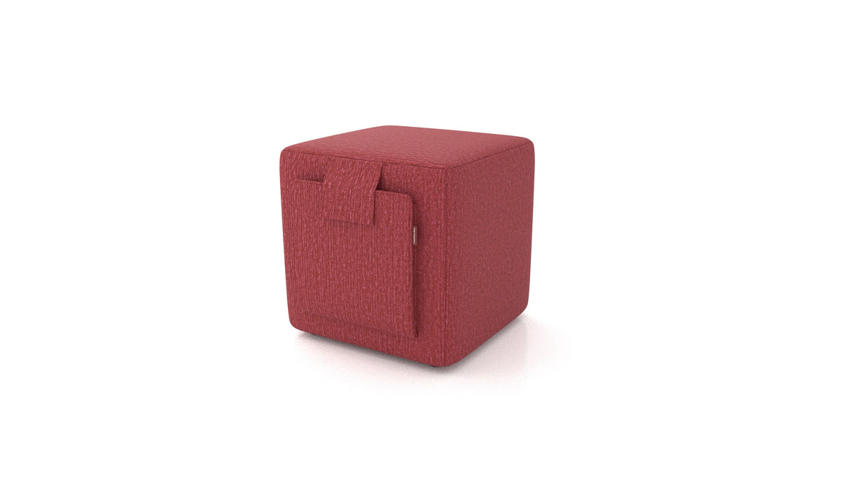 Tabure Tuck, tabure FEYDOM v tkanini Heim HM-58 Cherry, pogled od spredaj