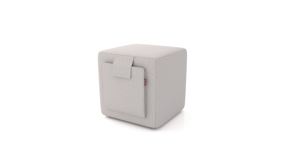 Tabure Tuck, tabure FEYDOM v tkanini Heim HM-86 Light Grey, pogled od spredaj