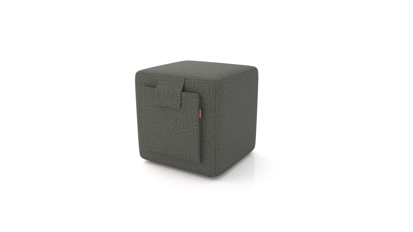 Tabure Tuck, tabure FEYDOM v tkanini Heim HM-98 Dark Grey, pogled od spredaj