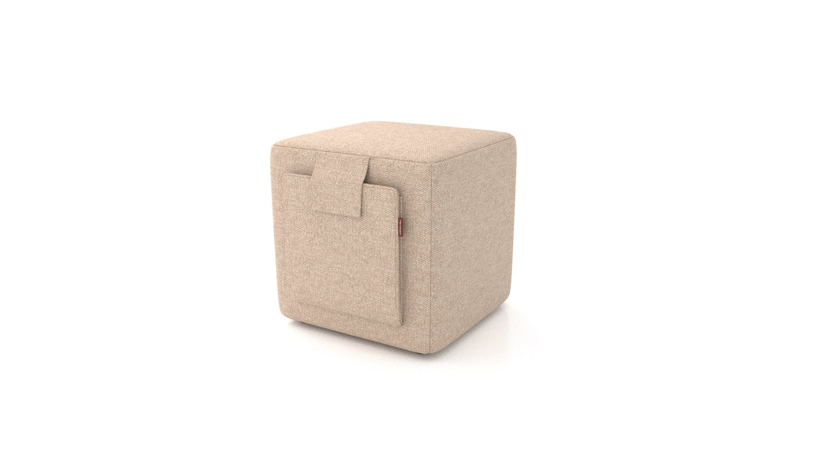 Tabure Tuck, tabure FEYDOM v tkanini Icon IC-06 Cappuccino, pogled od spredaj